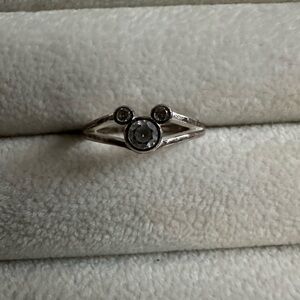 Disney Mickey Sterling Silver Ring Sz 6